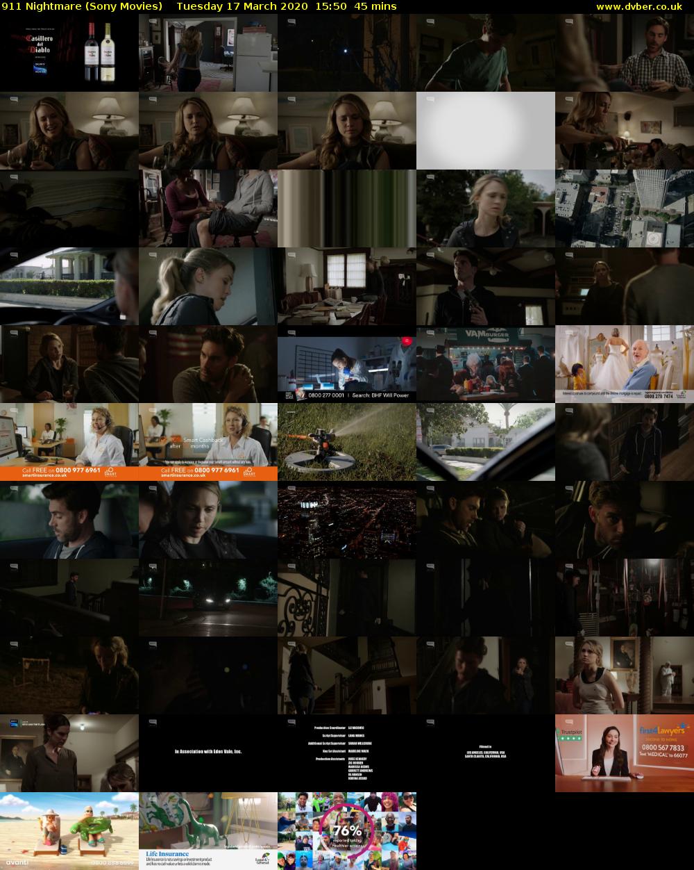 911 Nightmare (Sony Movies) Tuesday 17 March 2020 15:50 - 16:35
