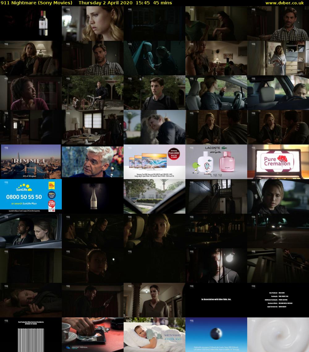 911 Nightmare (Sony Movies) Thursday 2 April 2020 15:45 - 16:30