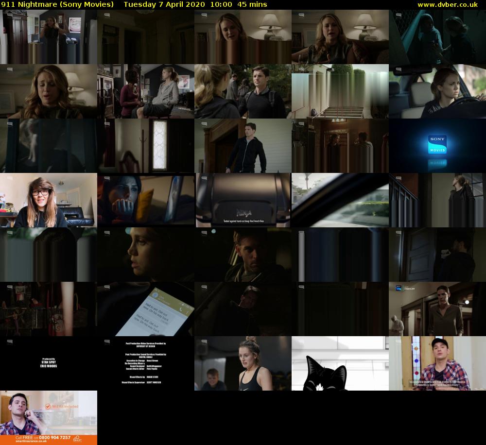 911 Nightmare (Sony Movies) Tuesday 7 April 2020 10:00 - 10:45