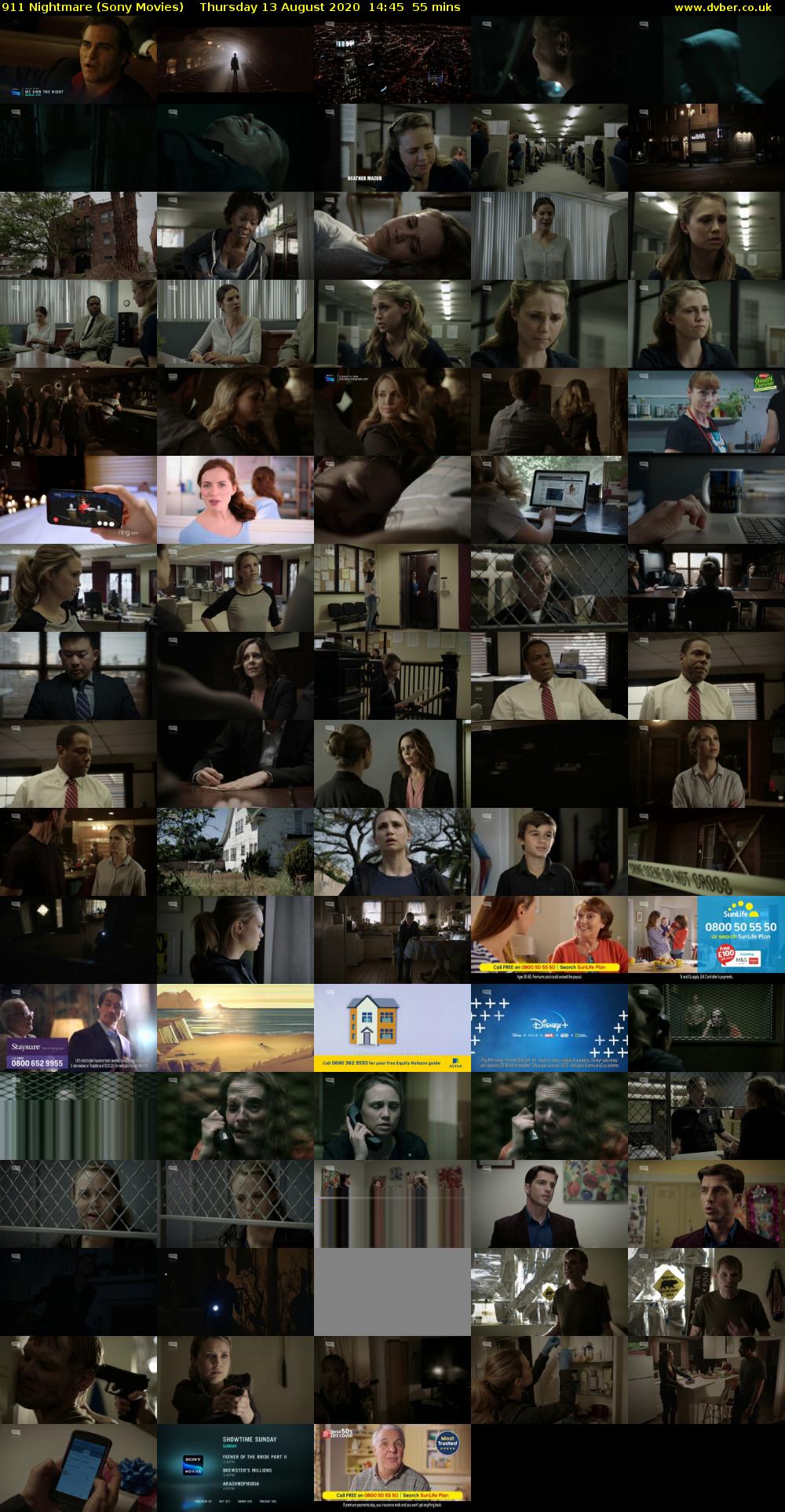 911 Nightmare (Sony Movies) Thursday 13 August 2020 14:45 - 15:40