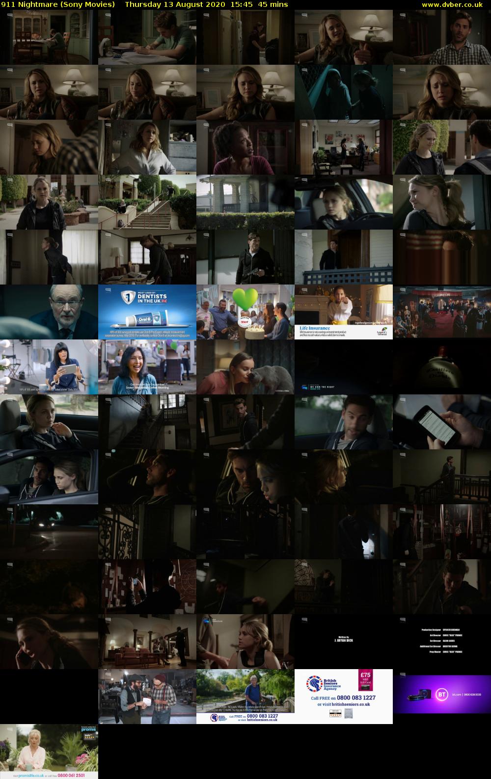 911 Nightmare (Sony Movies) Thursday 13 August 2020 15:45 - 16:30