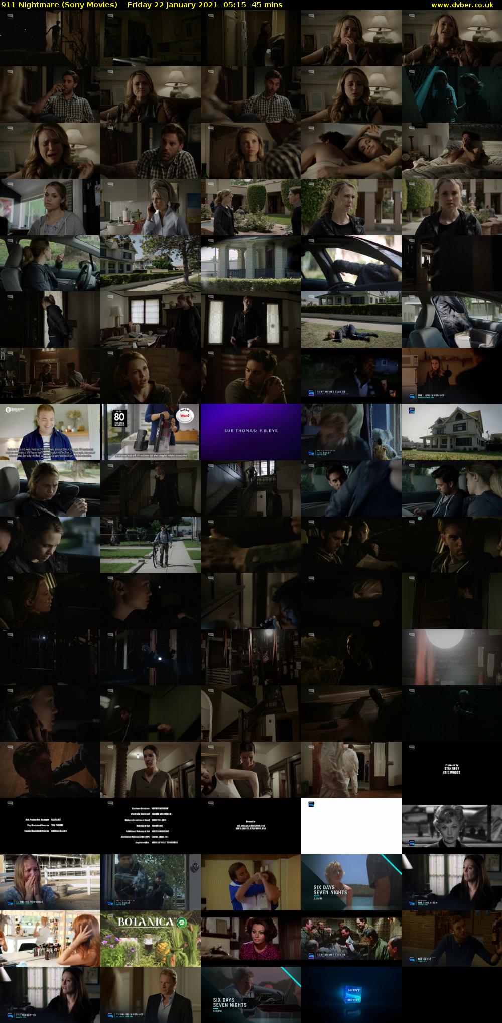 911 Nightmare (Sony Movies) Friday 22 January 2021 05:15 - 06:00