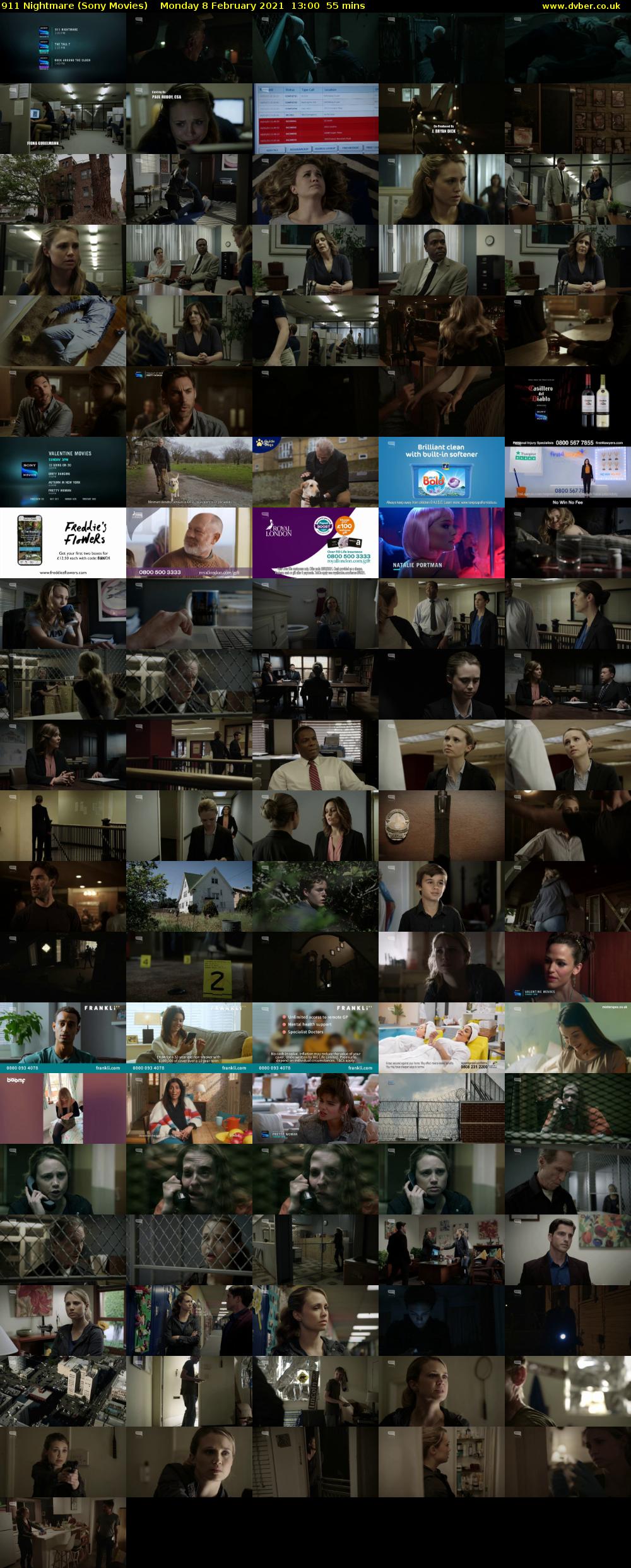 911 Nightmare (Sony Movies) Monday 8 February 2021 13:00 - 13:55