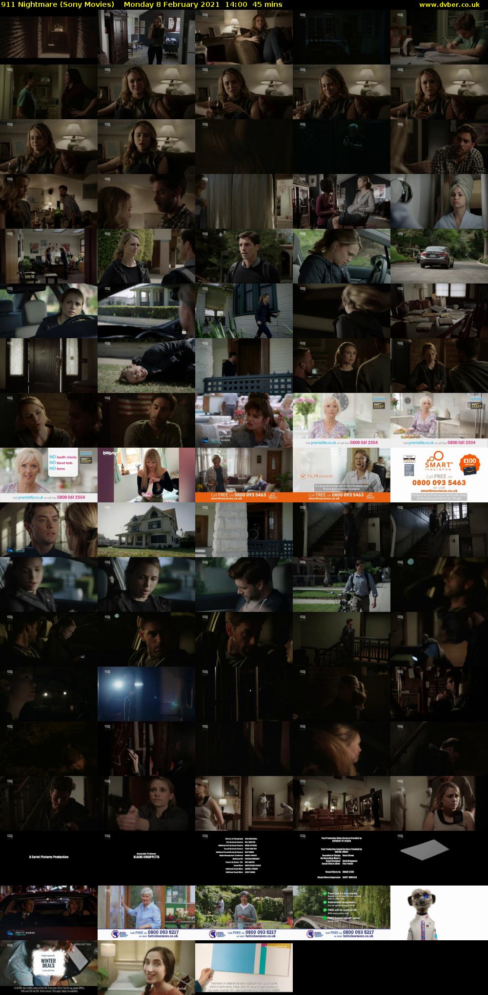 911 Nightmare (Sony Movies) Monday 8 February 2021 14:00 - 14:45