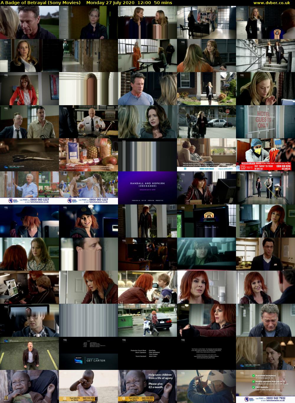 A Badge of Betrayal (Sony Movies) Monday 27 July 2020 12:00 - 12:50