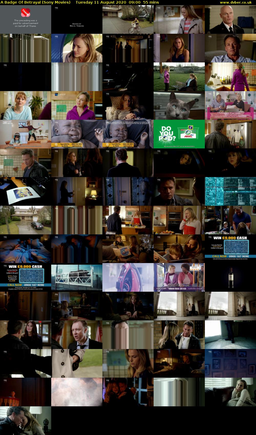 A Badge of Betrayal (Sony Movies) Tuesday 11 August 2020 09:00 - 09:55