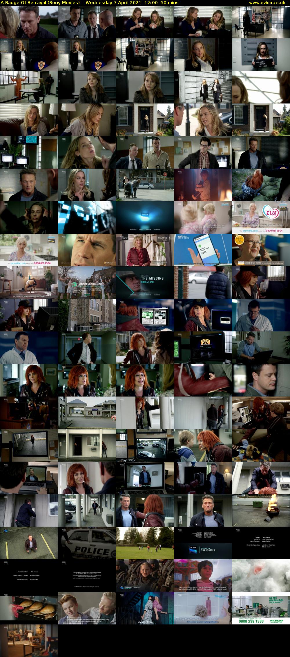 A Badge of Betrayal (Sony Movies) Wednesday 7 April 2021 12:00 - 12:50