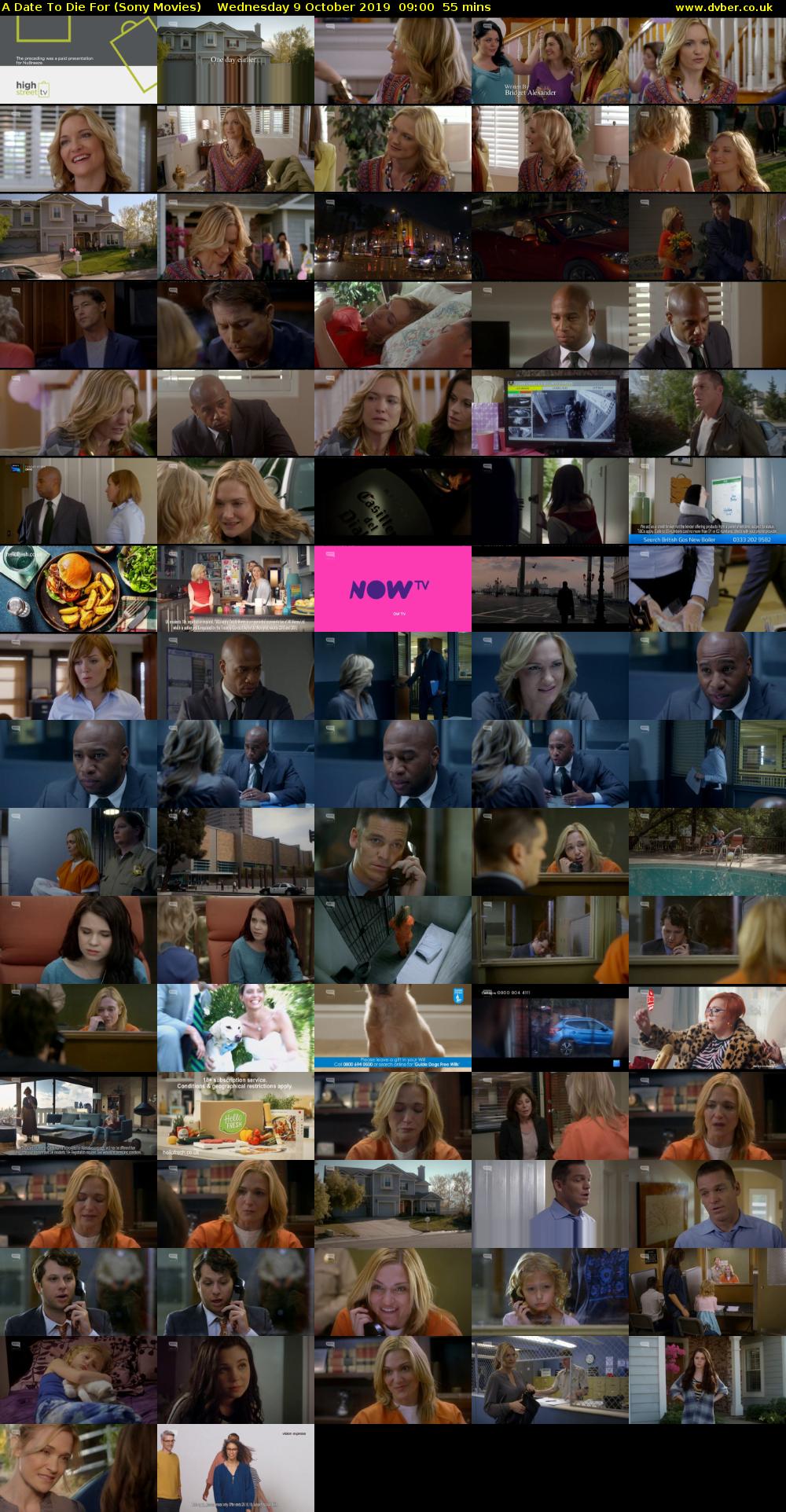 A Date To Die For (Sony Movies) Wednesday 9 October 2019 09:00 - 09:55