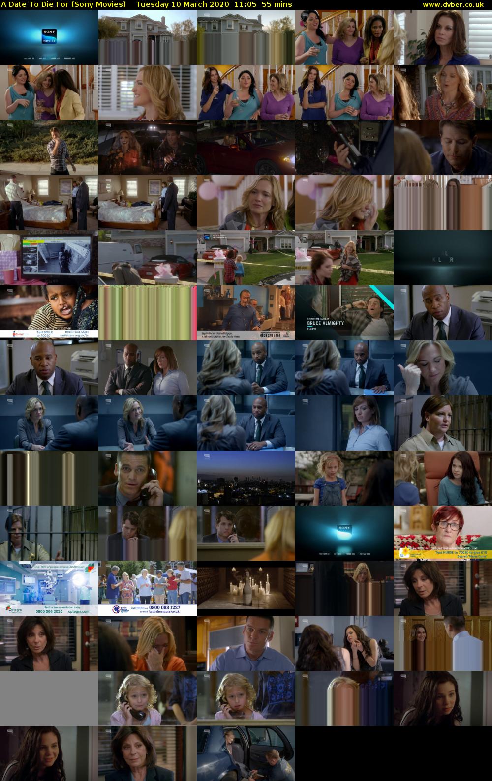 A Date To Die For (Sony Movies) Tuesday 10 March 2020 11:05 - 12:00