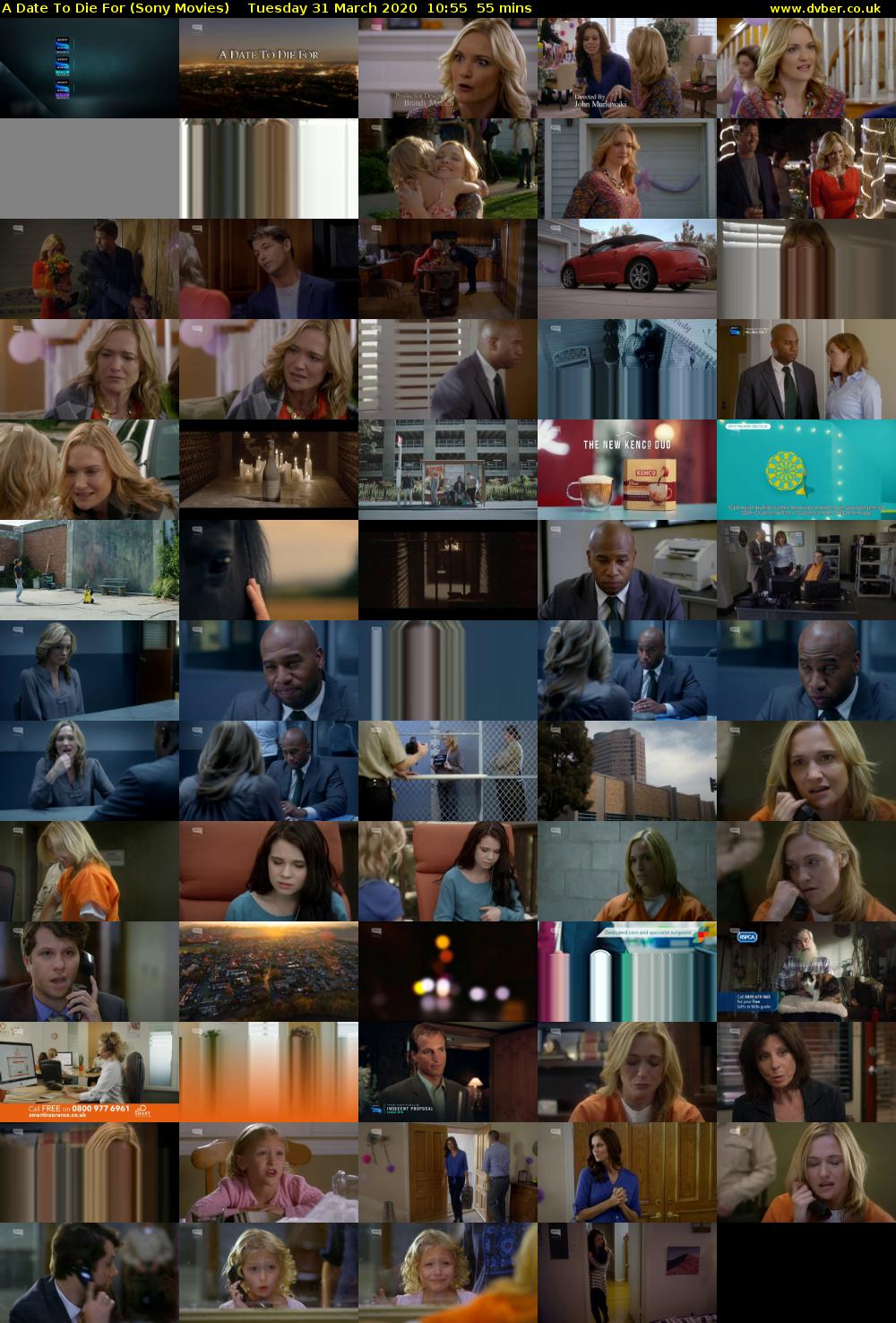 A Date To Die For (Sony Movies) Tuesday 31 March 2020 10:55 - 11:50