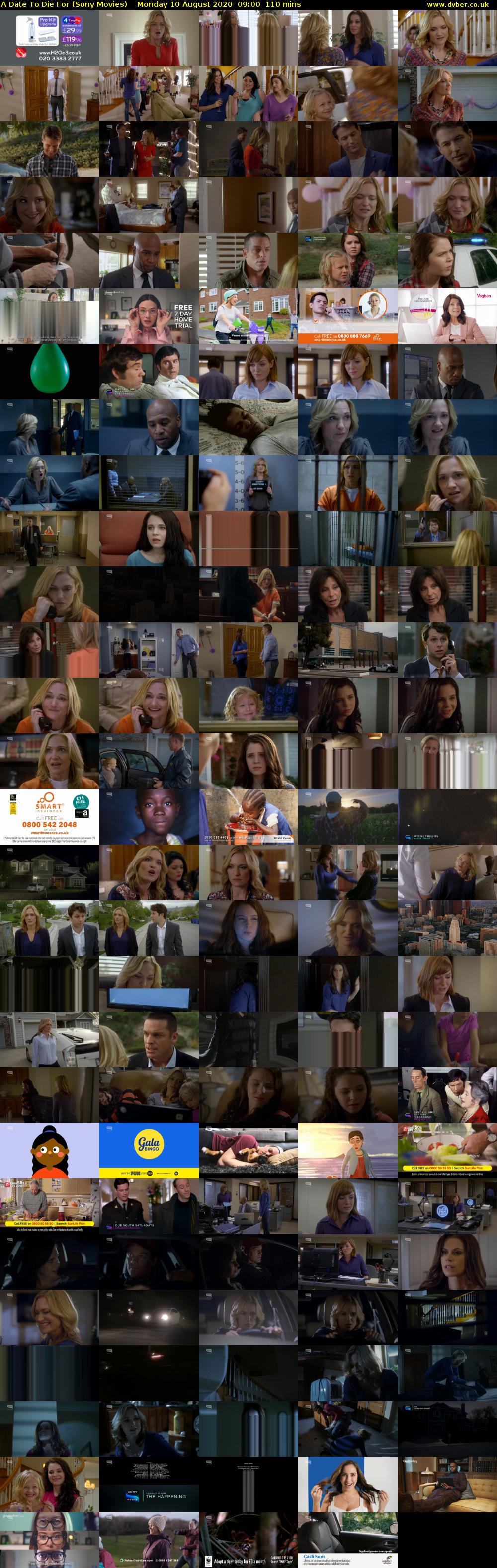 A Date To Die For (Sony Movies) Monday 10 August 2020 09:00 - 10:50
