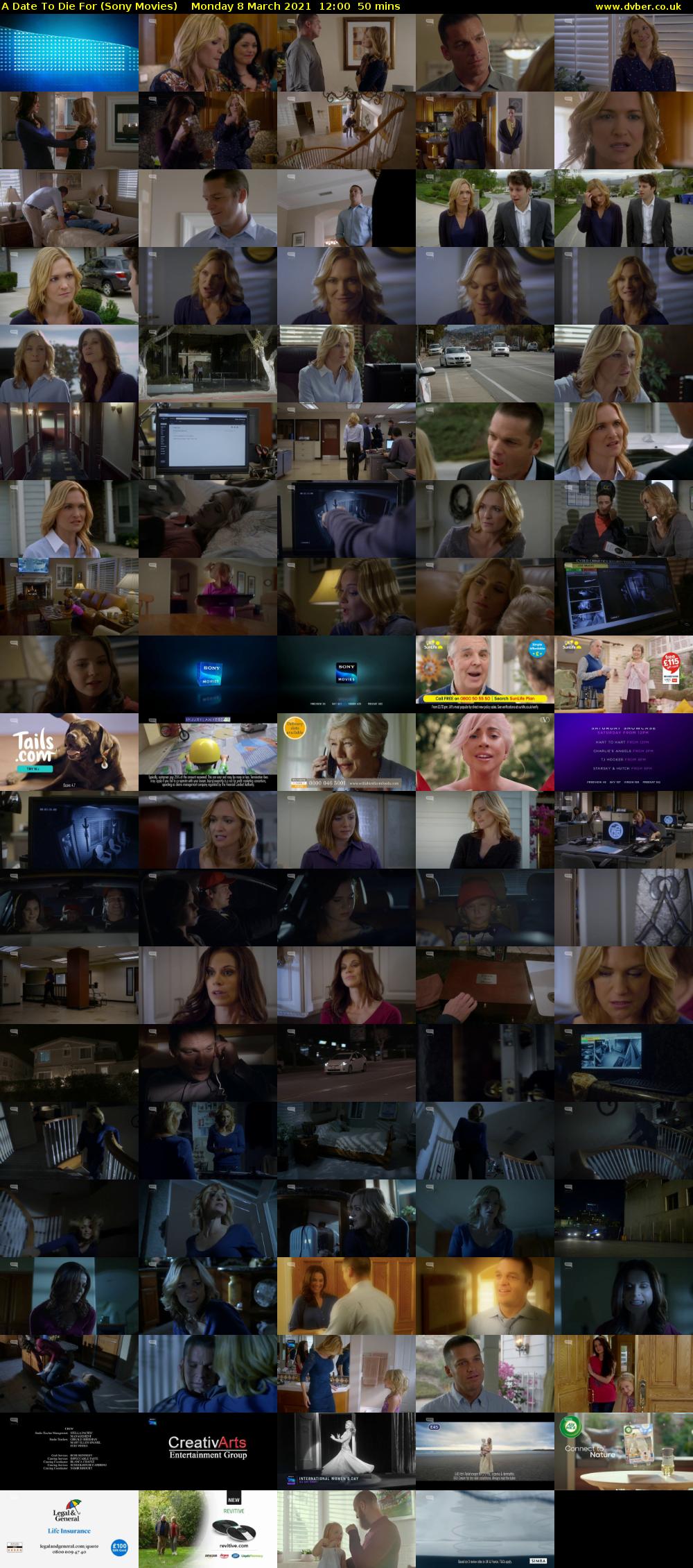 A Date To Die For (Sony Movies) Monday 8 March 2021 12:00 - 12:50
