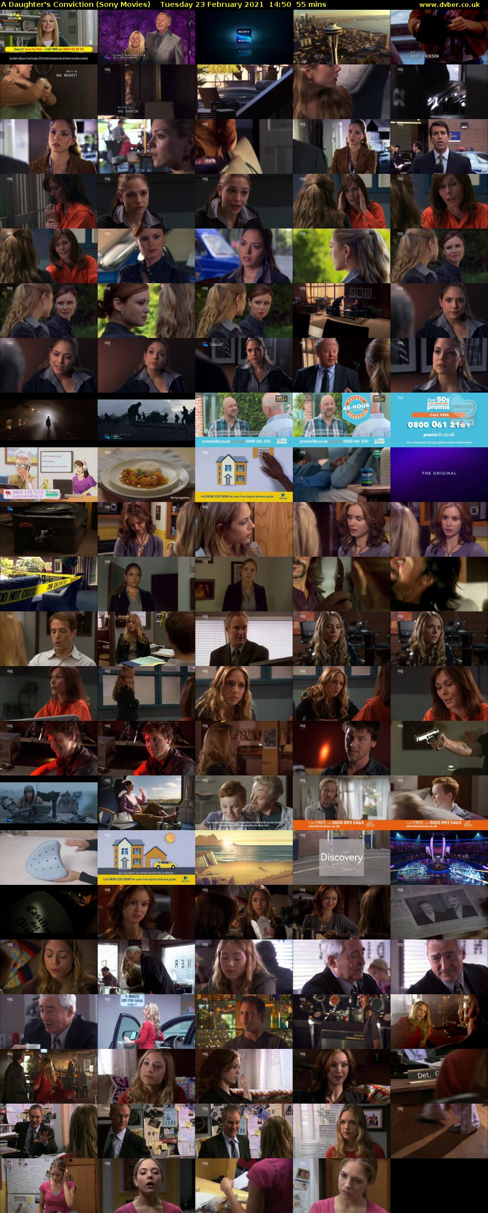 A Daughter's Conviction (Sony Movies) Tuesday 23 February 2021 14:50 - 15:45