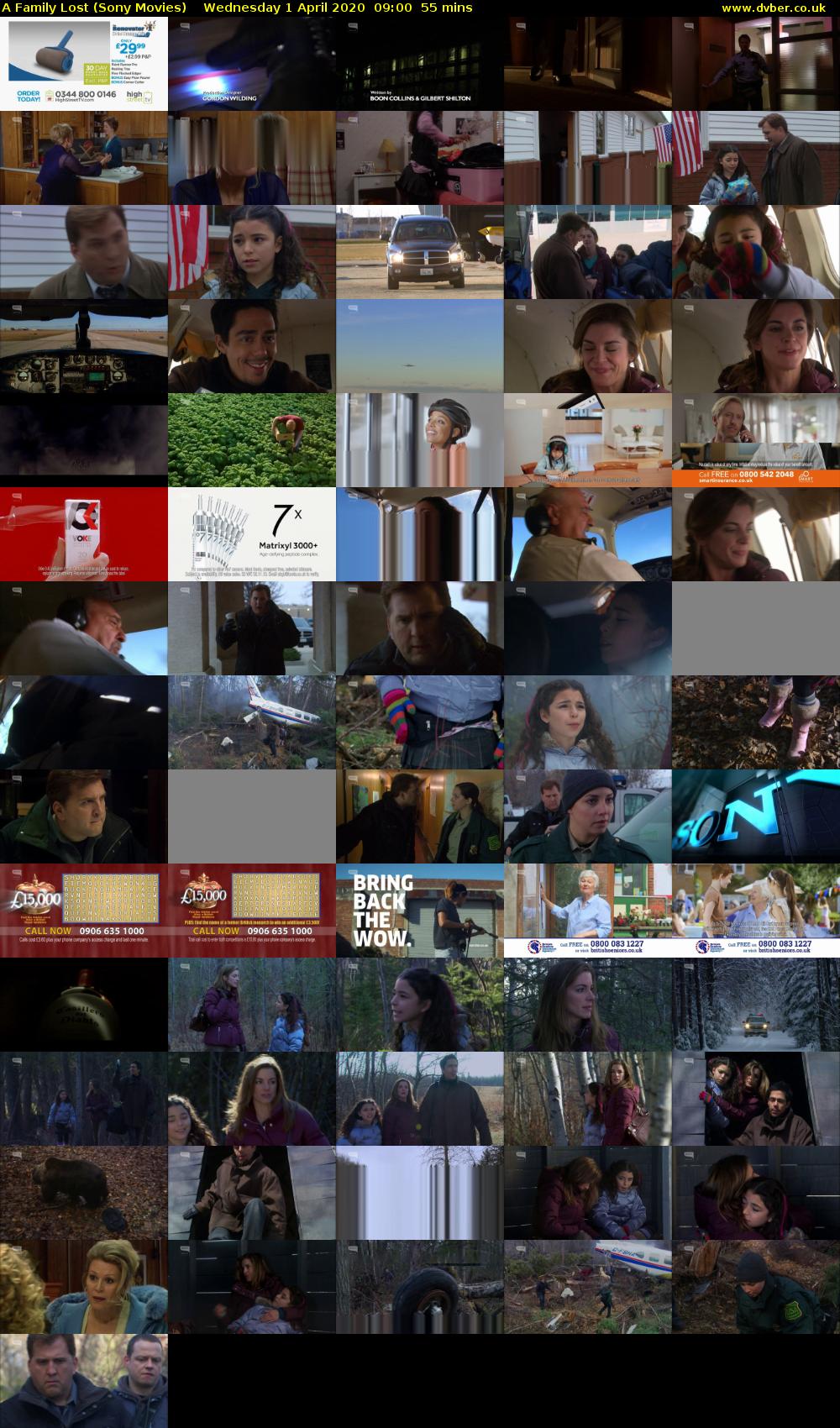 A Family Lost (Sony Movies) Wednesday 1 April 2020 09:00 - 09:55