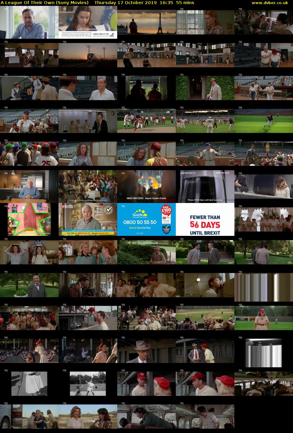 A League Of Their Own (Sony Movies) Thursday 17 October 2019 16:35 - 17:30