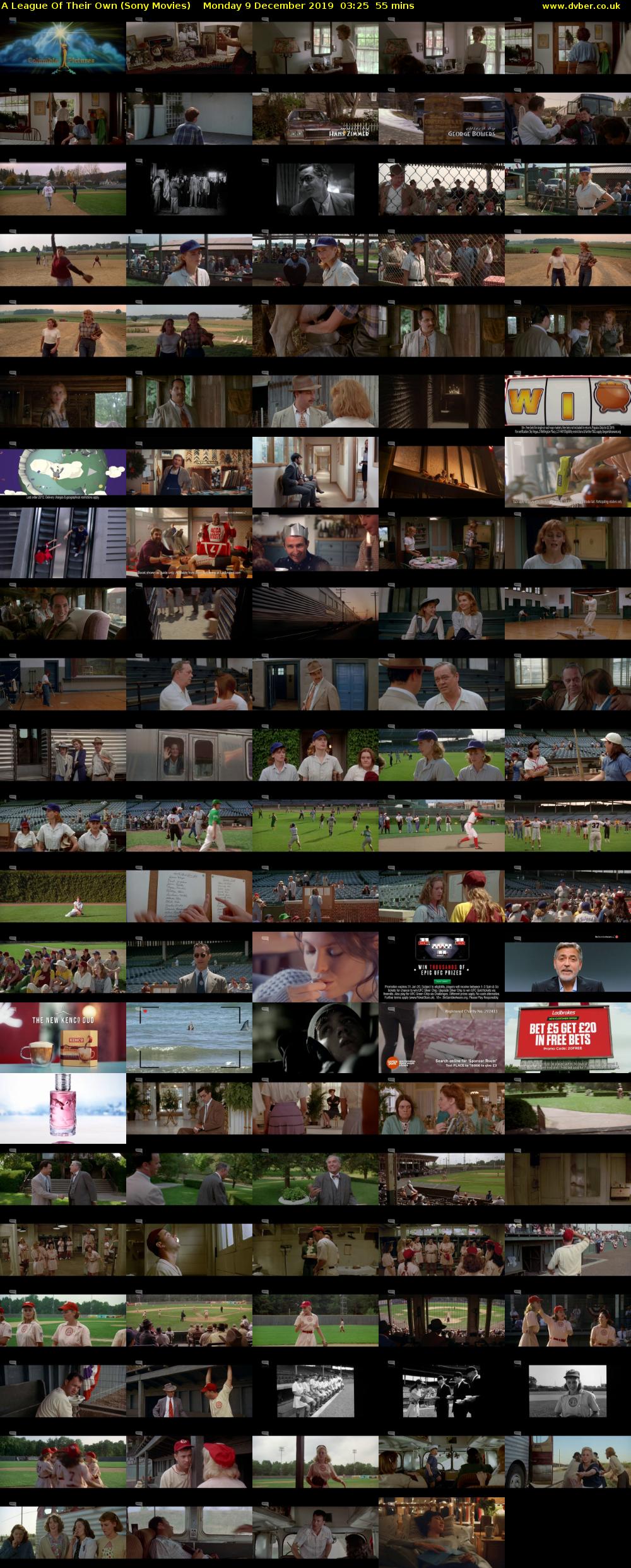 A League Of Their Own (Sony Movies) Monday 9 December 2019 03:25 - 04:20