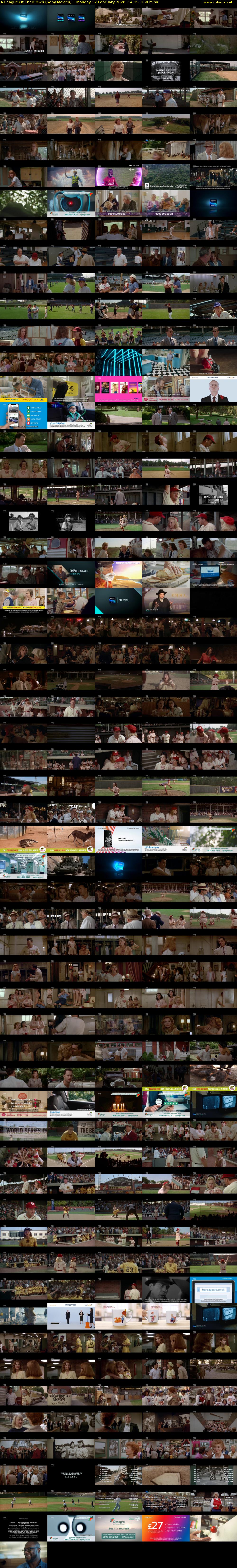 A League Of Their Own (Sony Movies) Monday 17 February 2020 14:35 - 17:05
