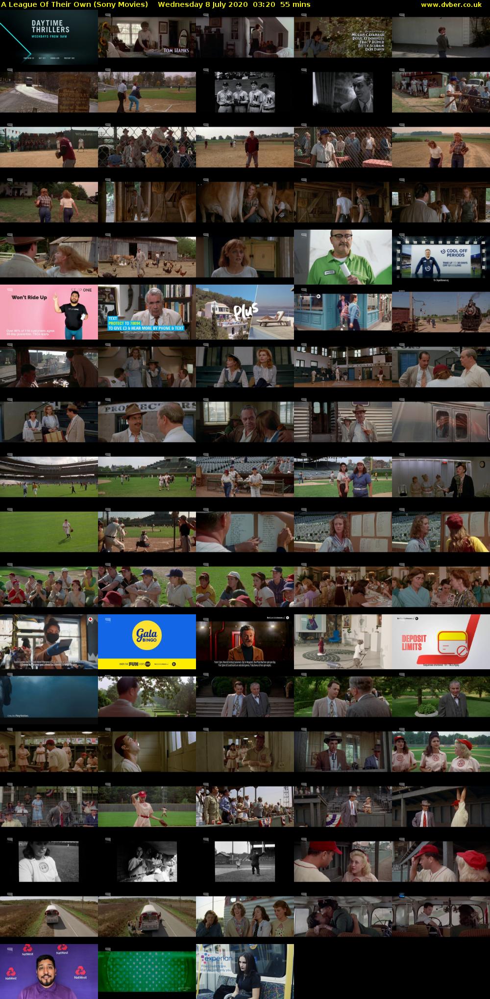 A League Of Their Own (Sony Movies) Wednesday 8 July 2020 03:20 - 04:15