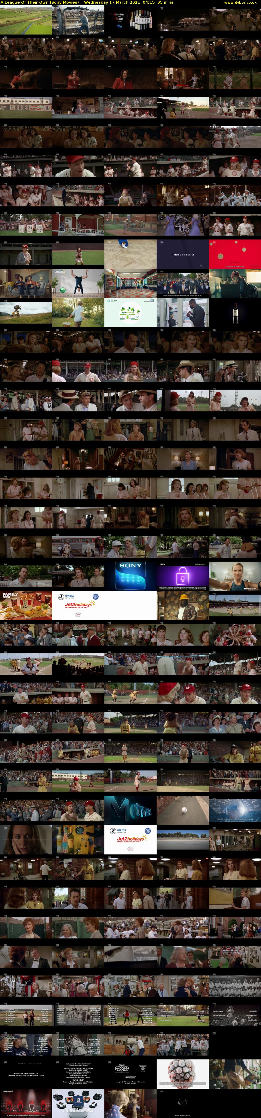 A League Of Their Own (Sony Movies) Wednesday 17 March 2021 04:15 - 05:50