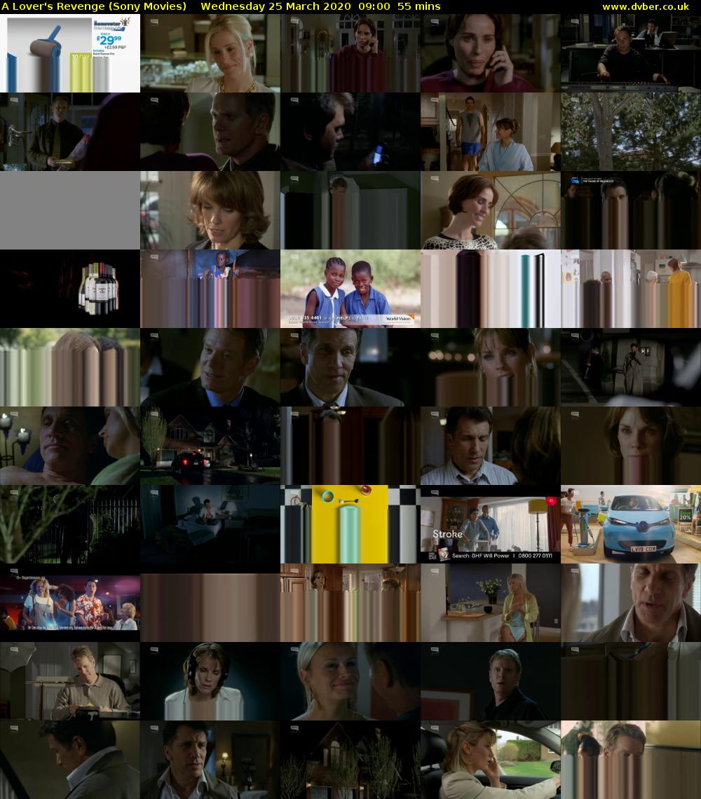 A Lover's Revenge (Sony Movies) Wednesday 25 March 2020 09:00 - 09:55