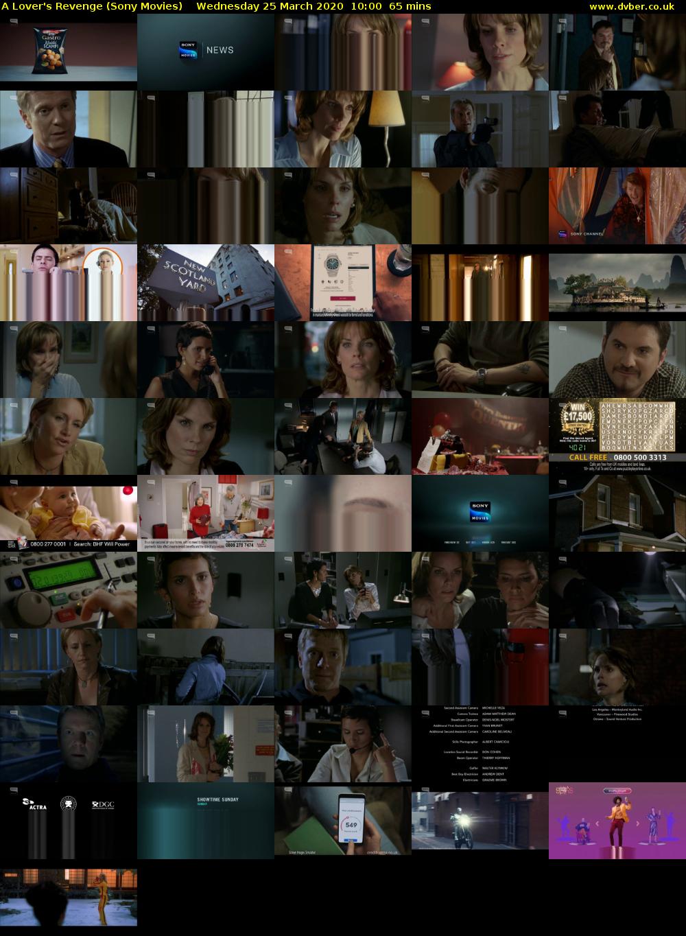 A Lover's Revenge (Sony Movies) Wednesday 25 March 2020 10:00 - 11:05