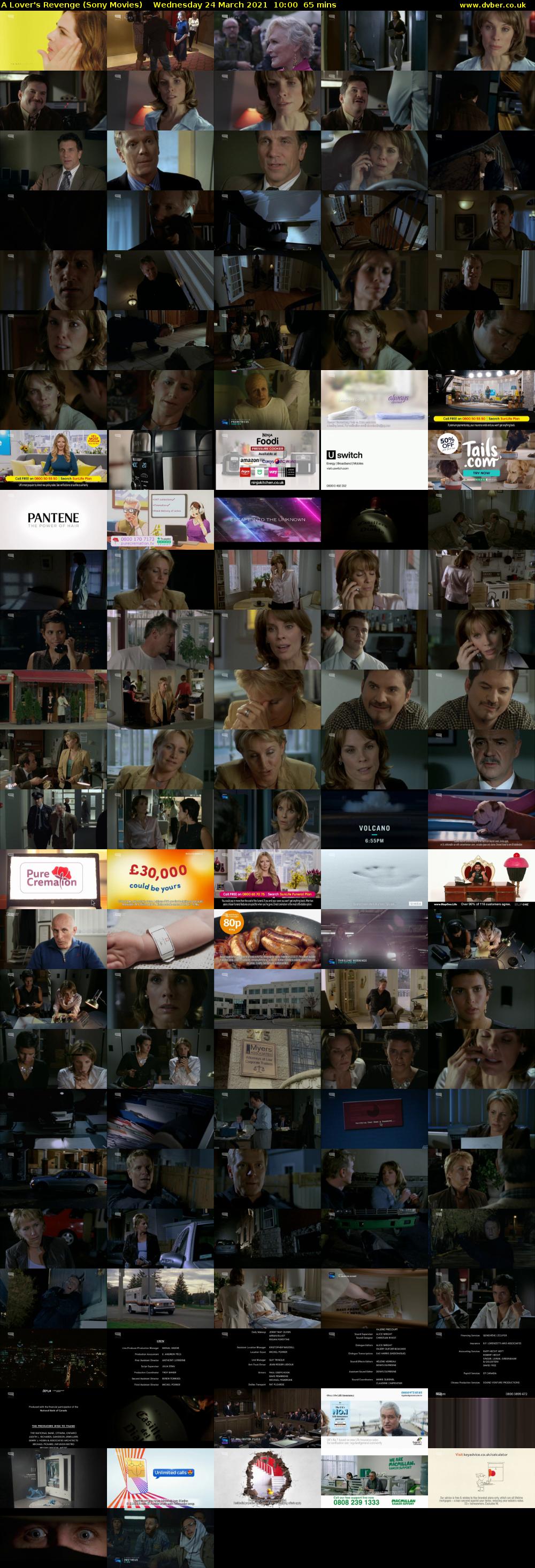 A Lover's Revenge (Sony Movies) Wednesday 24 March 2021 10:00 - 11:05