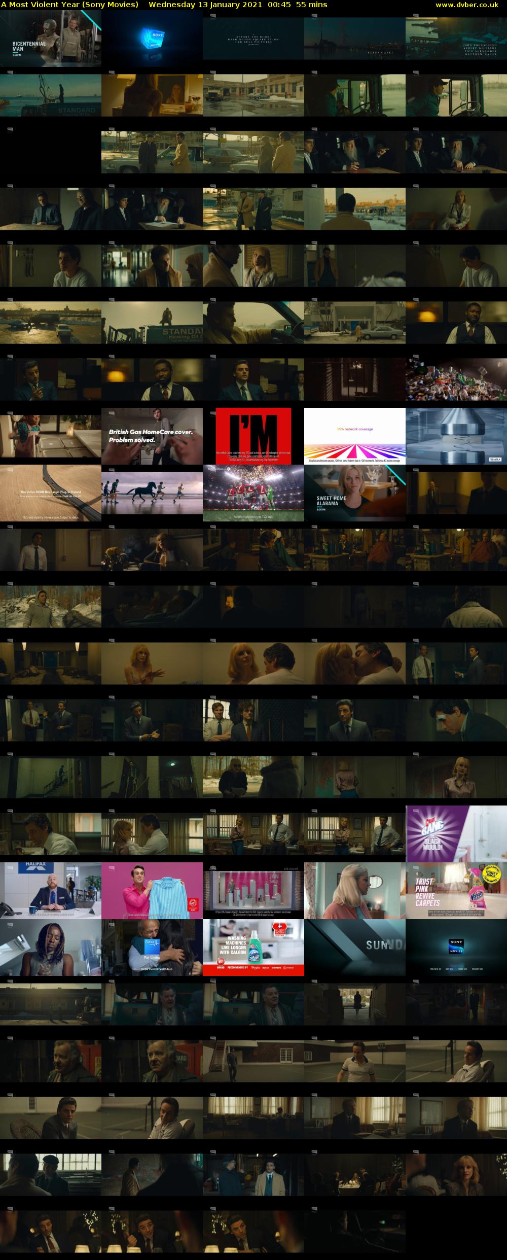 A Most Violent Year (Sony Movies) Wednesday 13 January 2021 00:45 - 01:40