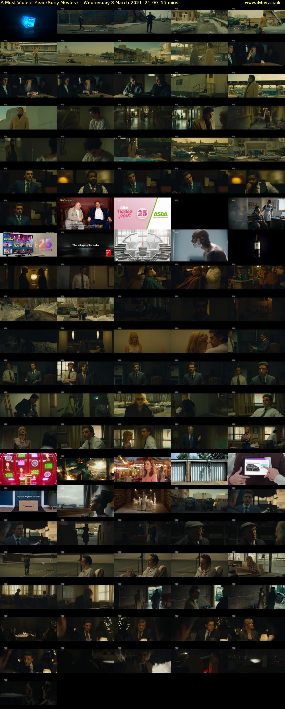 A Most Violent Year (Sony Movies) Wednesday 3 March 2021 21:00 - 21:55