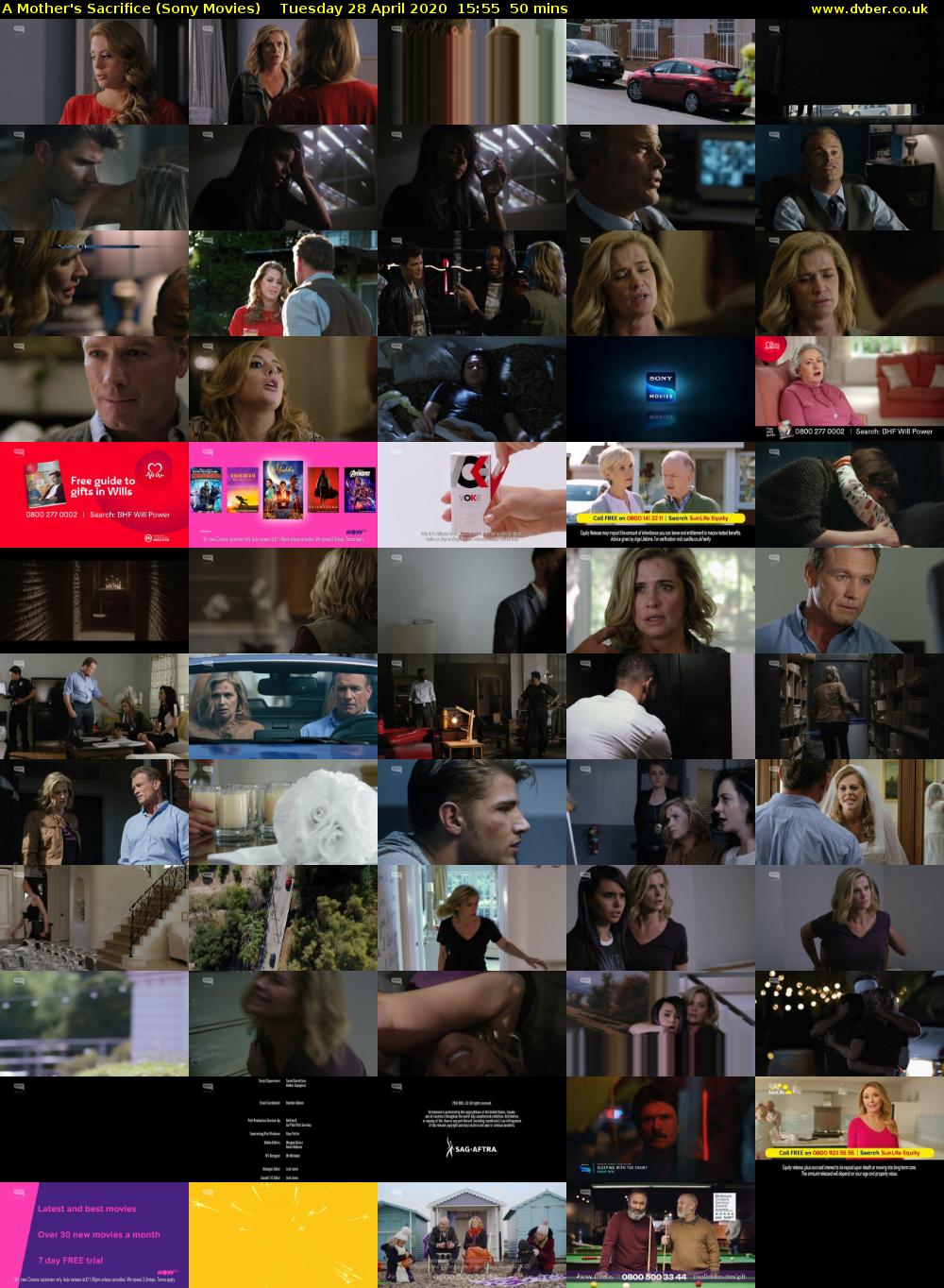 A Mother's Sacrifice (Sony Movies) Tuesday 28 April 2020 15:55 - 16:45