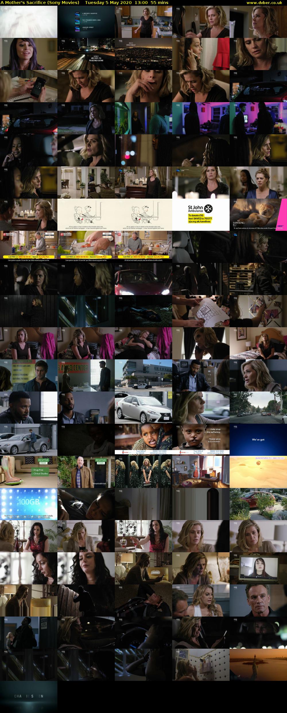 A Mother's Sacrifice (Sony Movies) Tuesday 5 May 2020 13:00 - 13:55
