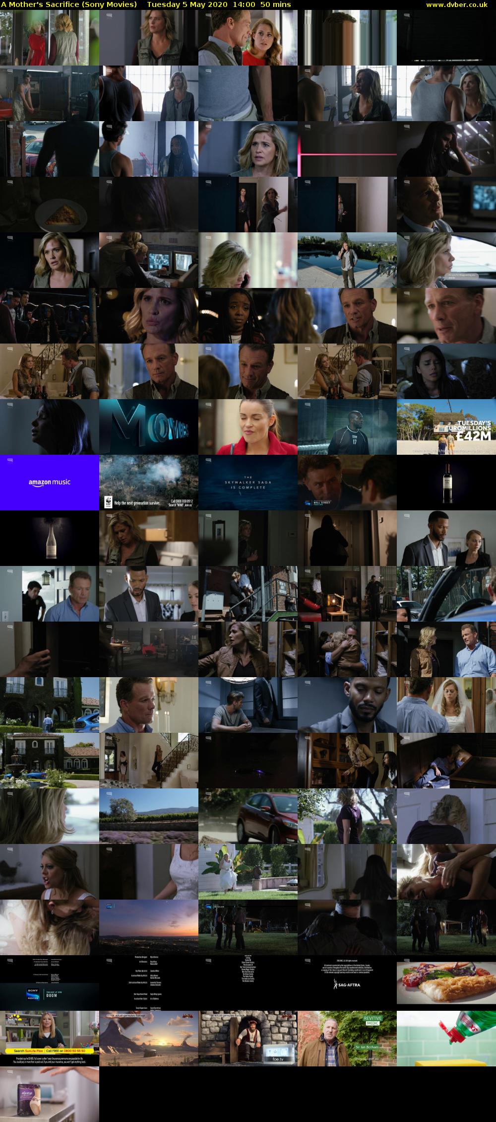 A Mother's Sacrifice (Sony Movies) Tuesday 5 May 2020 14:00 - 14:50