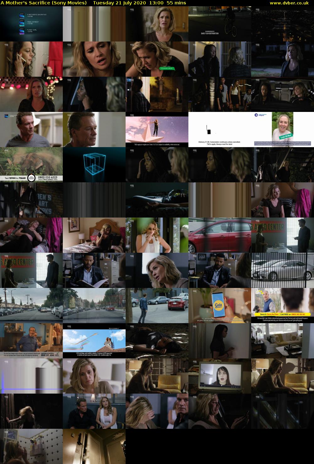A Mother's Sacrifice (Sony Movies) Tuesday 21 July 2020 13:00 - 13:55