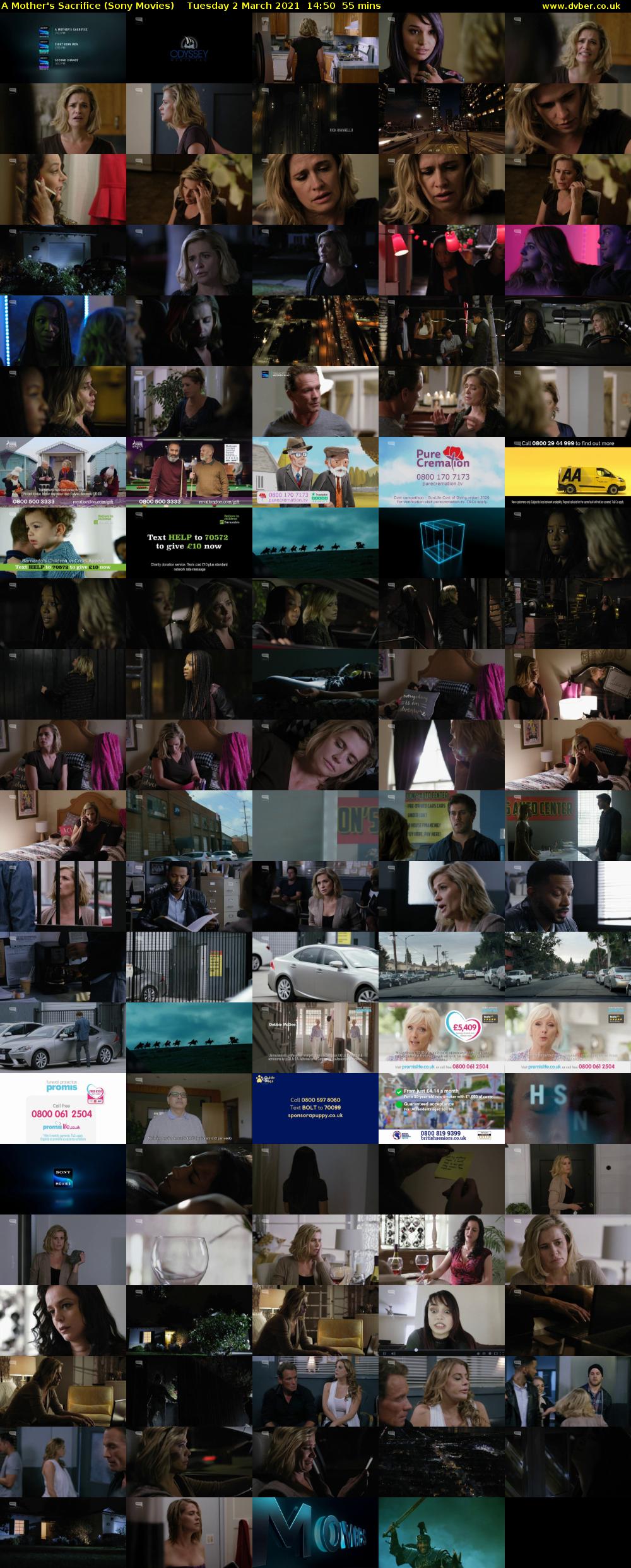 A Mother's Sacrifice (Sony Movies) Tuesday 2 March 2021 14:50 - 15:45