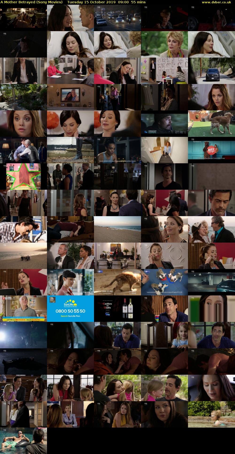 A Mother Betrayed (Sony Movies) Tuesday 15 October 2019 09:00 - 09:55