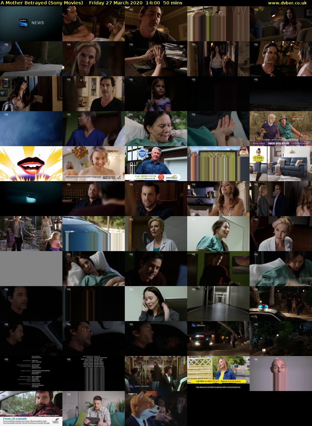 A Mother Betrayed (Sony Movies) Friday 27 March 2020 14:00 - 14:50