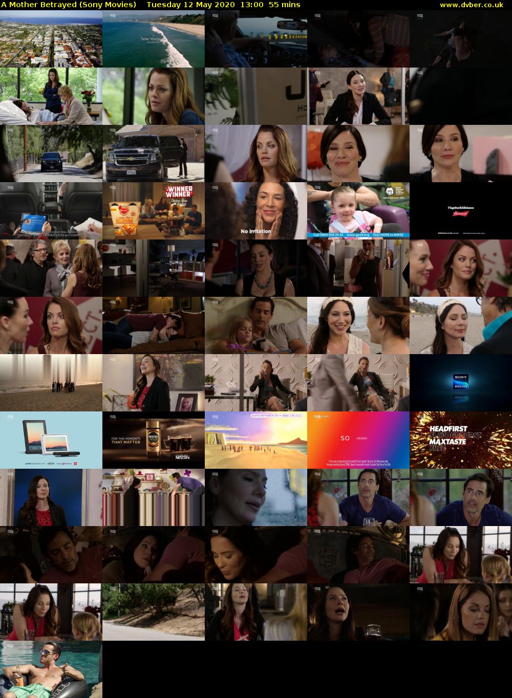 A Mother Betrayed (Sony Movies) Tuesday 12 May 2020 13:00 - 13:55