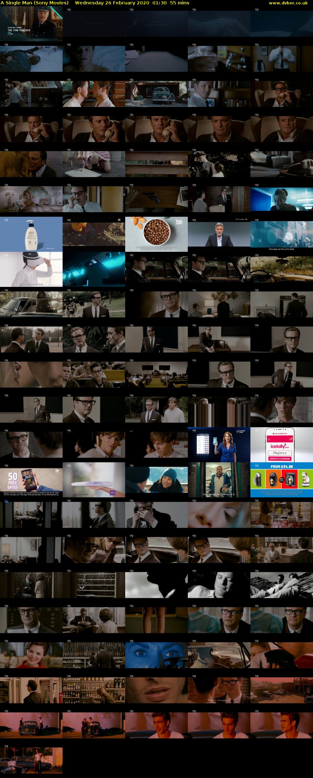 A Single Man (Sony Movies) Wednesday 26 February 2020 01:30 - 02:25