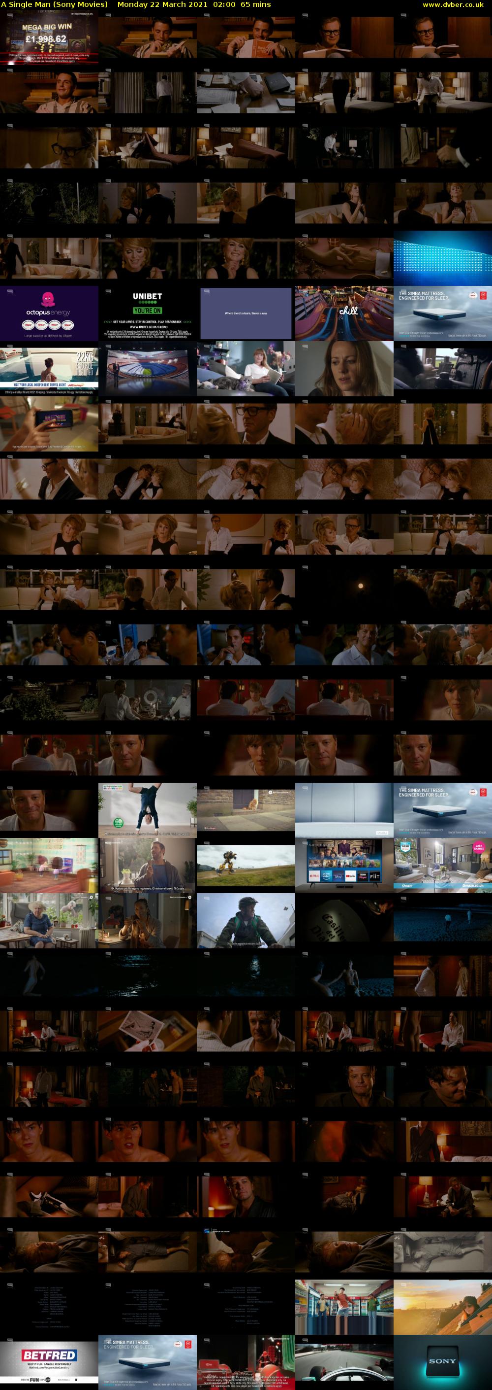 A Single Man (Sony Movies) Monday 22 March 2021 02:00 - 03:05