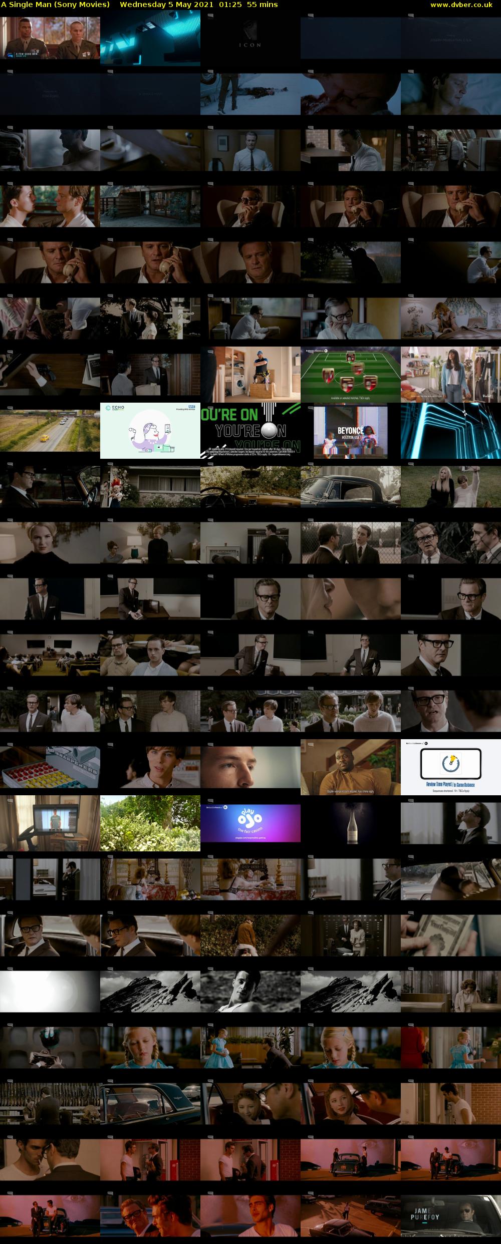 A Single Man (Sony Movies) Wednesday 5 May 2021 01:25 - 02:20