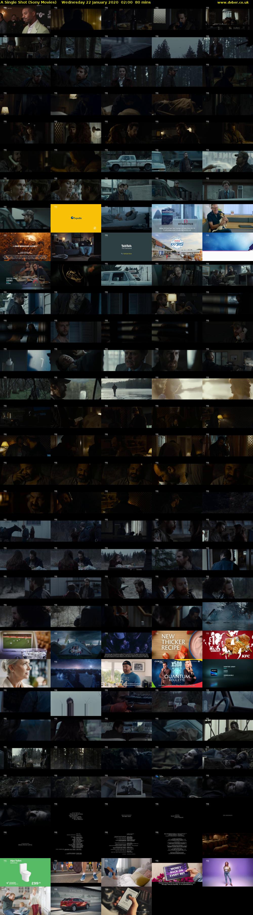 A Single Shot (Sony Movies) Wednesday 22 January 2020 02:00 - 03:20