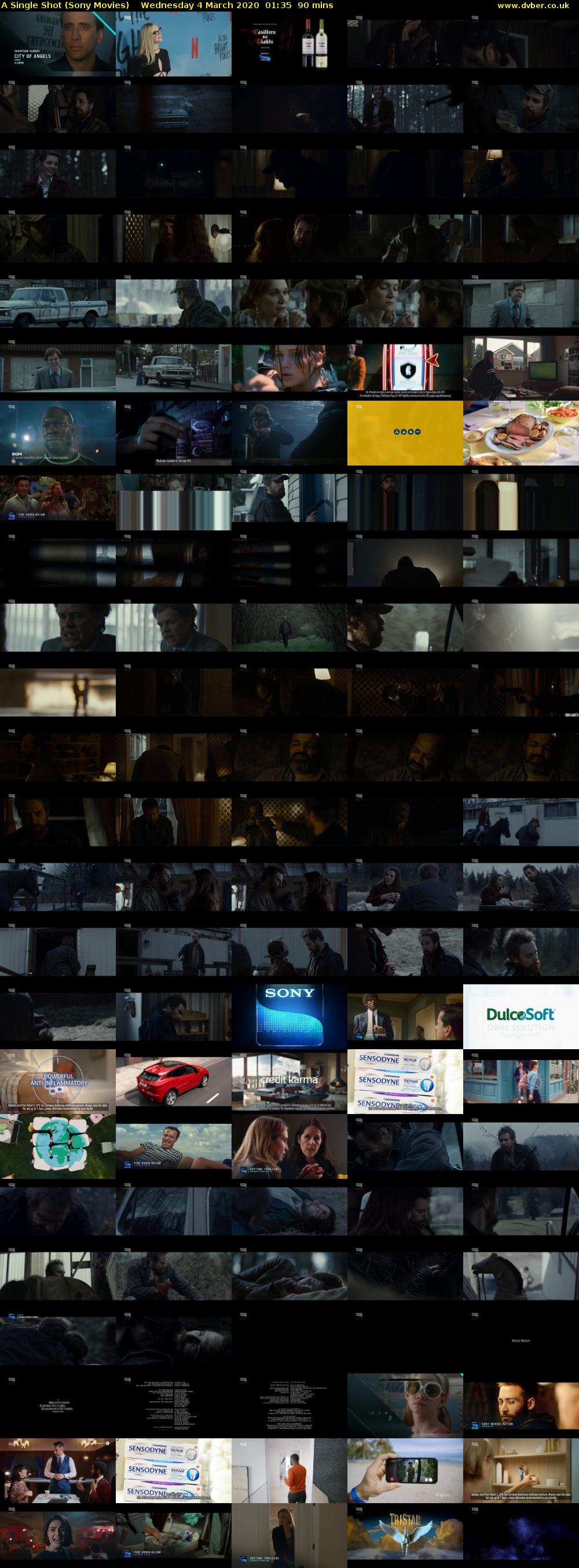 A Single Shot (Sony Movies) Wednesday 4 March 2020 01:35 - 03:05