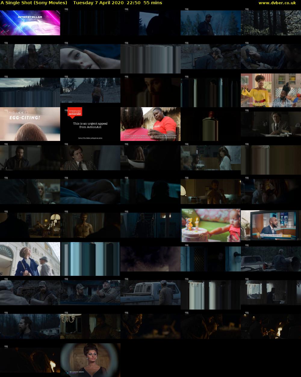 A Single Shot (Sony Movies) Tuesday 7 April 2020 22:50 - 23:45