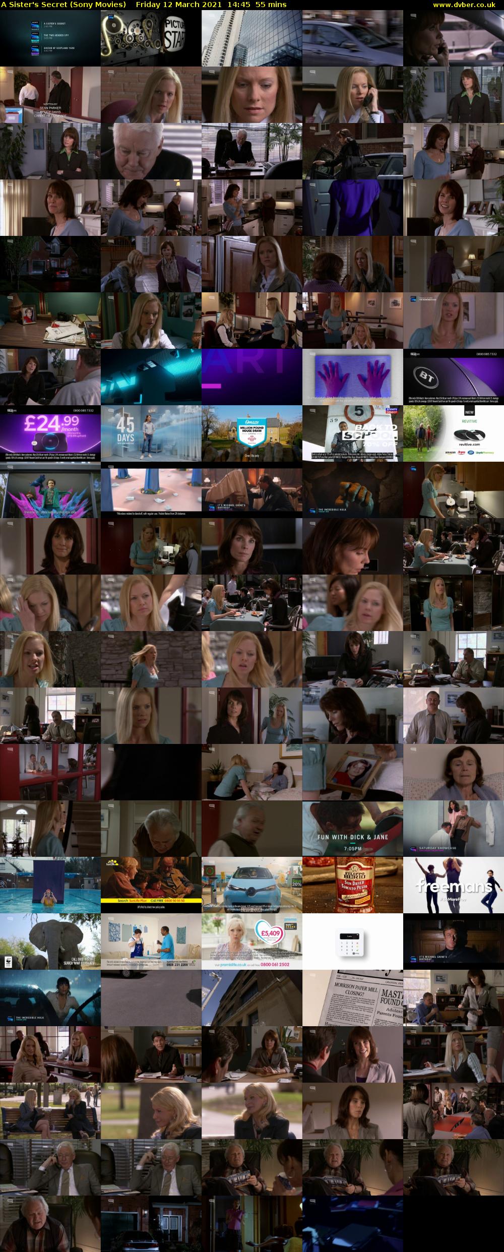 A Sister's Secret (Sony Movies) Friday 12 March 2021 14:45 - 15:40