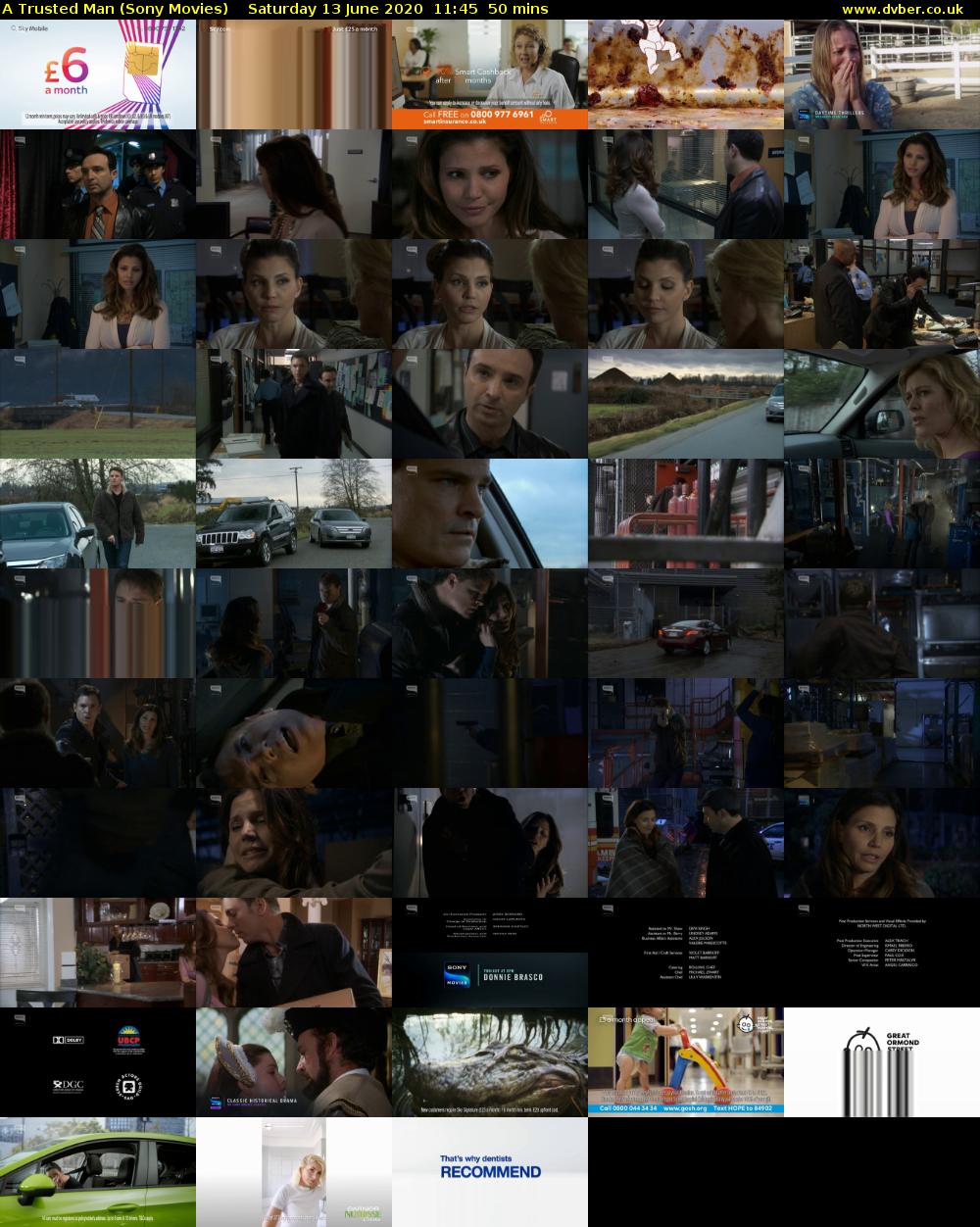 A Trusted Man (Sony Movies) Saturday 13 June 2020 11:45 - 12:35