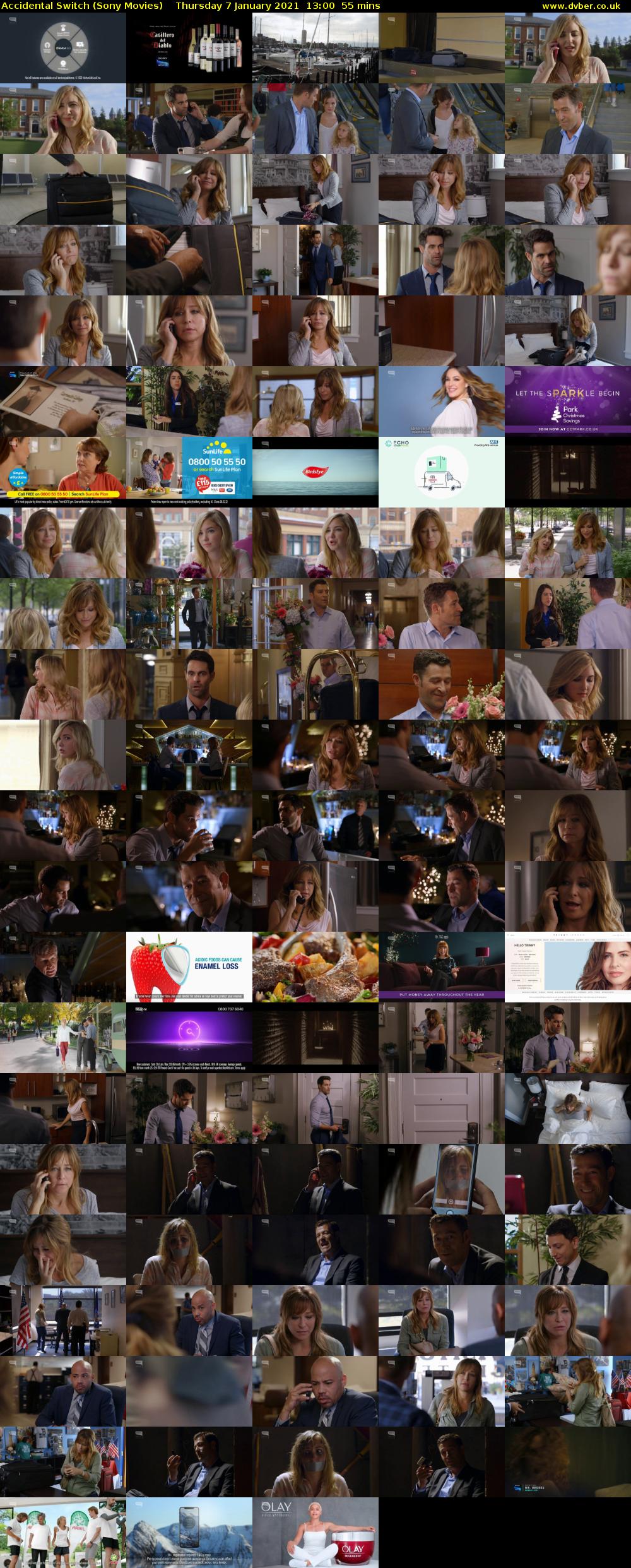 Accidental Switch (Sony Movies) Thursday 7 January 2021 13:00 - 13:55