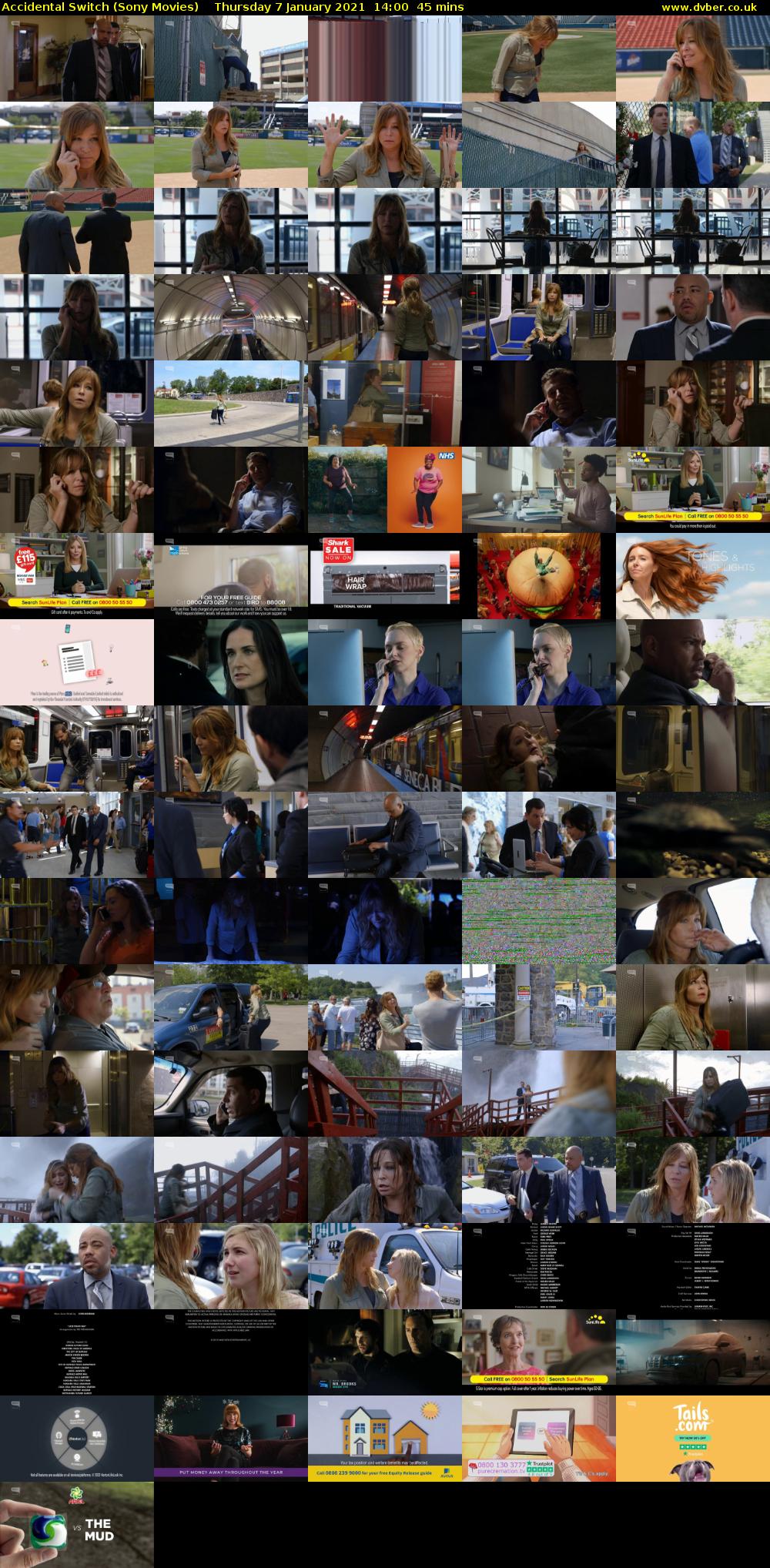Accidental Switch (Sony Movies) Thursday 7 January 2021 14:00 - 14:45