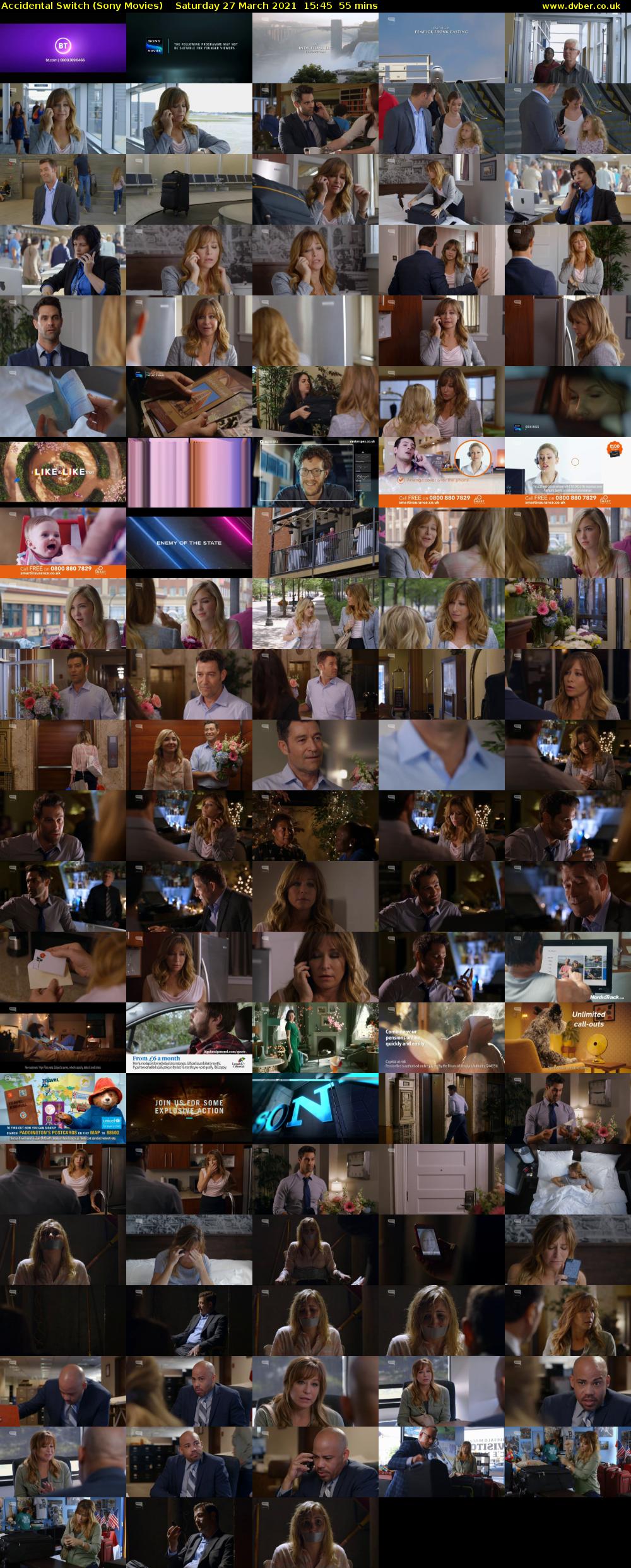 Accidental Switch (Sony Movies) Saturday 27 March 2021 15:45 - 16:40