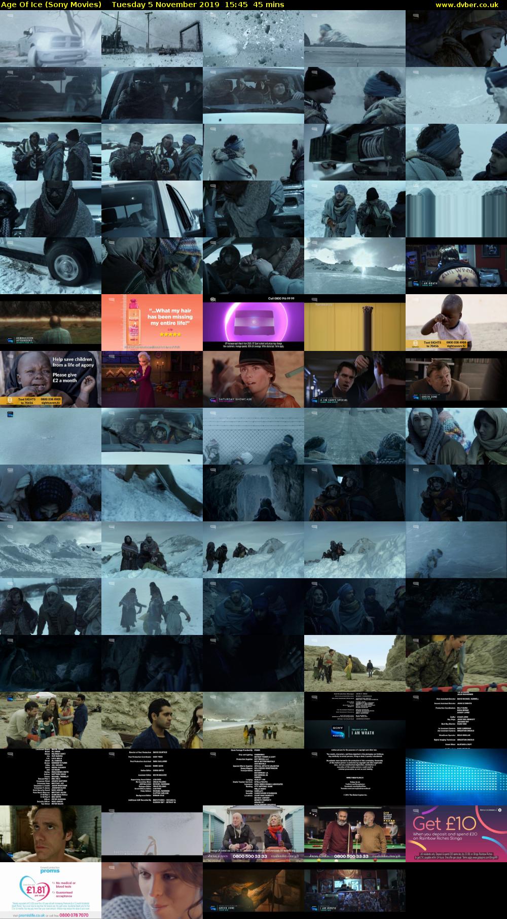 Age Of Ice (Sony Movies) Tuesday 5 November 2019 15:45 - 16:30