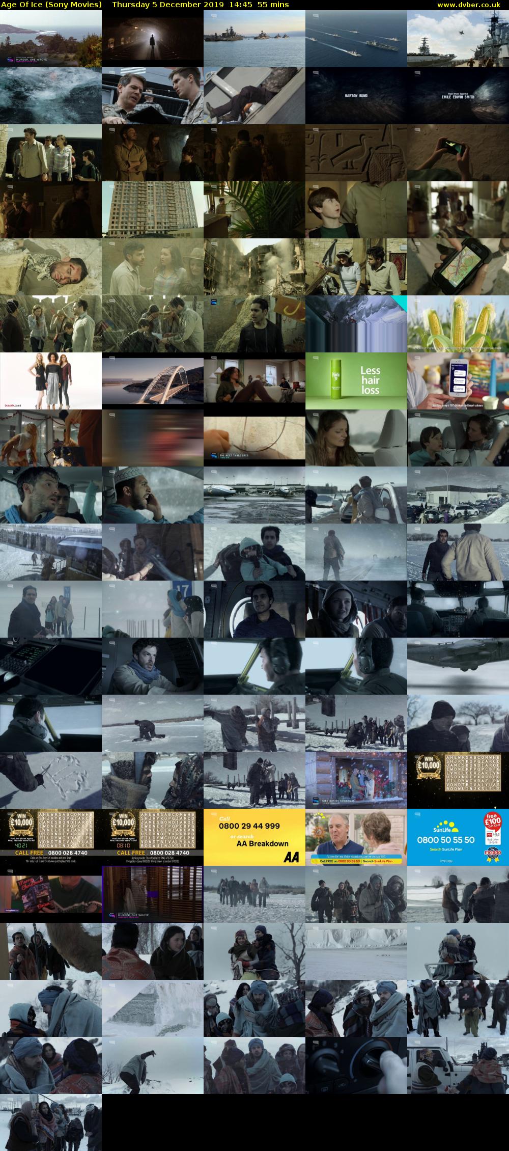 Age Of Ice (Sony Movies) Thursday 5 December 2019 14:45 - 15:40