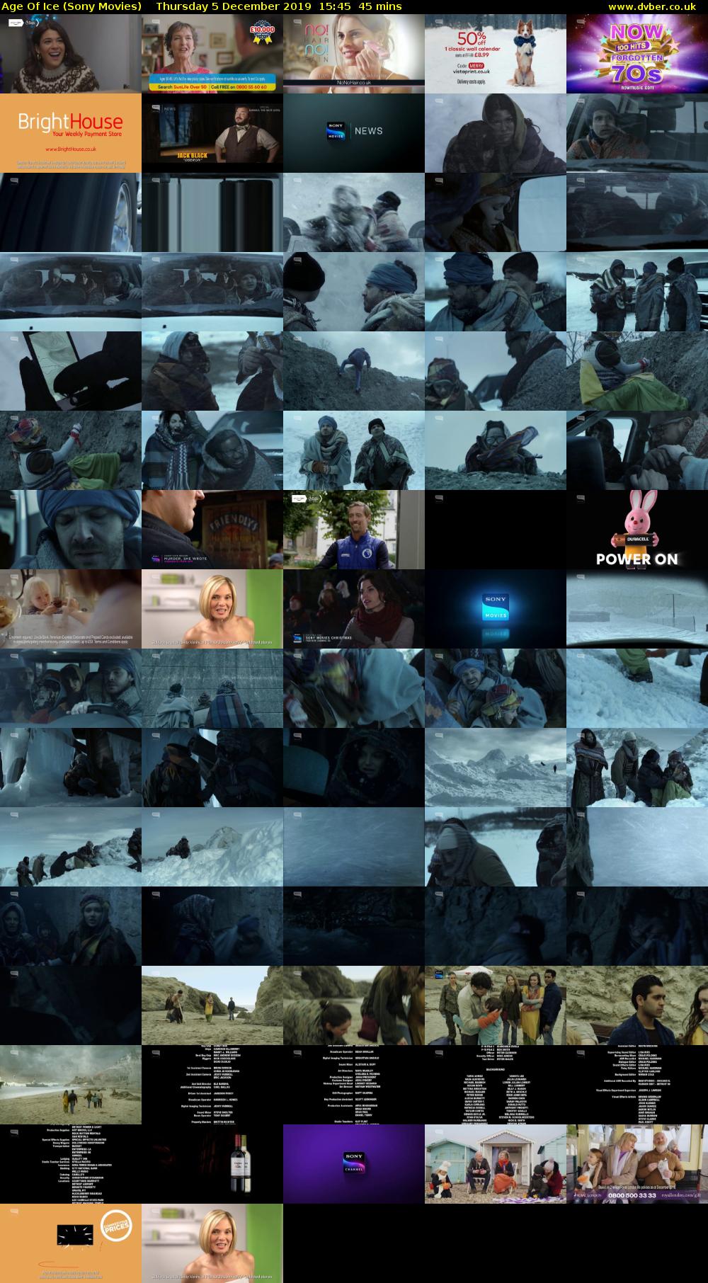 Age Of Ice (Sony Movies) Thursday 5 December 2019 15:45 - 16:30